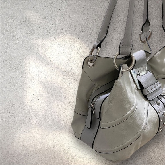 Vintage Cream Grey Guess Shoulder Bag - Picture 3 of 10